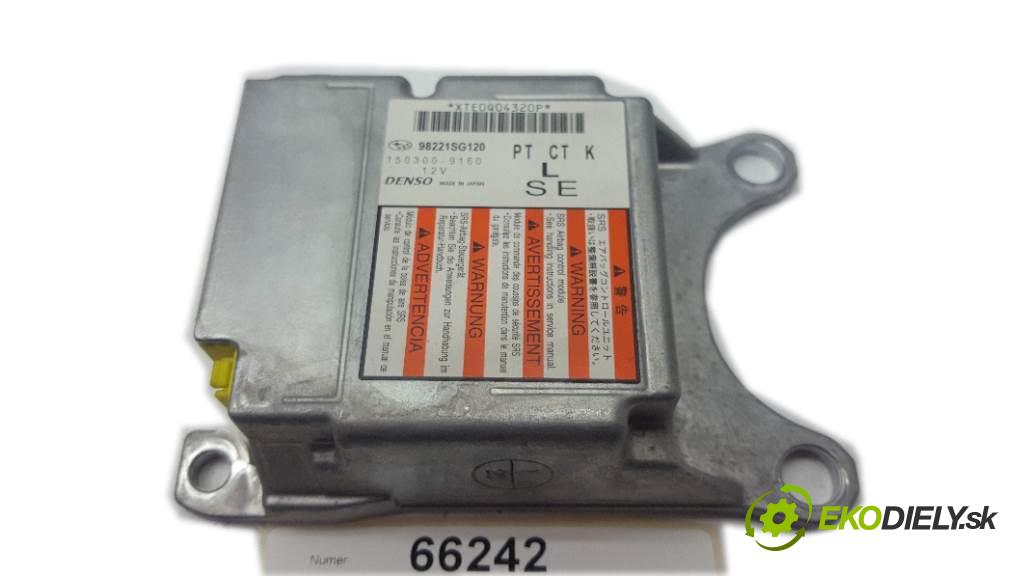 SUBARU FORESTER IV SJ 2013 108kW IV SJ 1998 senzor airbag 98221SG120  150300-9160 (Snímače)