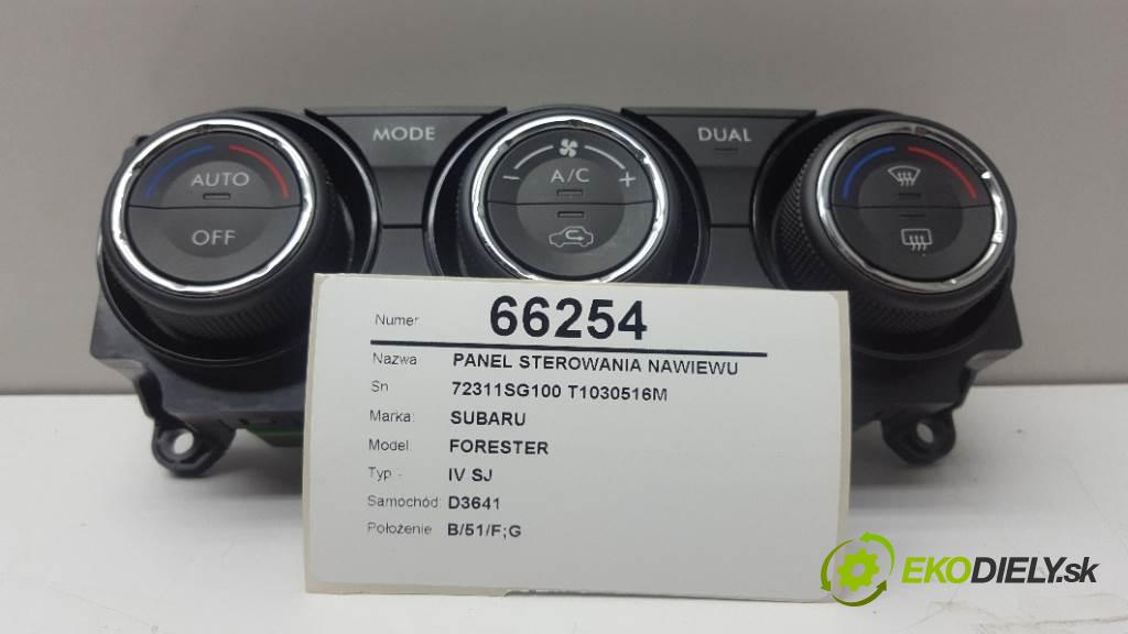SUBARU FORESTER IV SJ 2013 108kW IV SJ 1998 Panel ovládania kúrenia 72311SG100 T1030516M (Prepínače, spínače, tlačidlá a ovládače kúrenia)