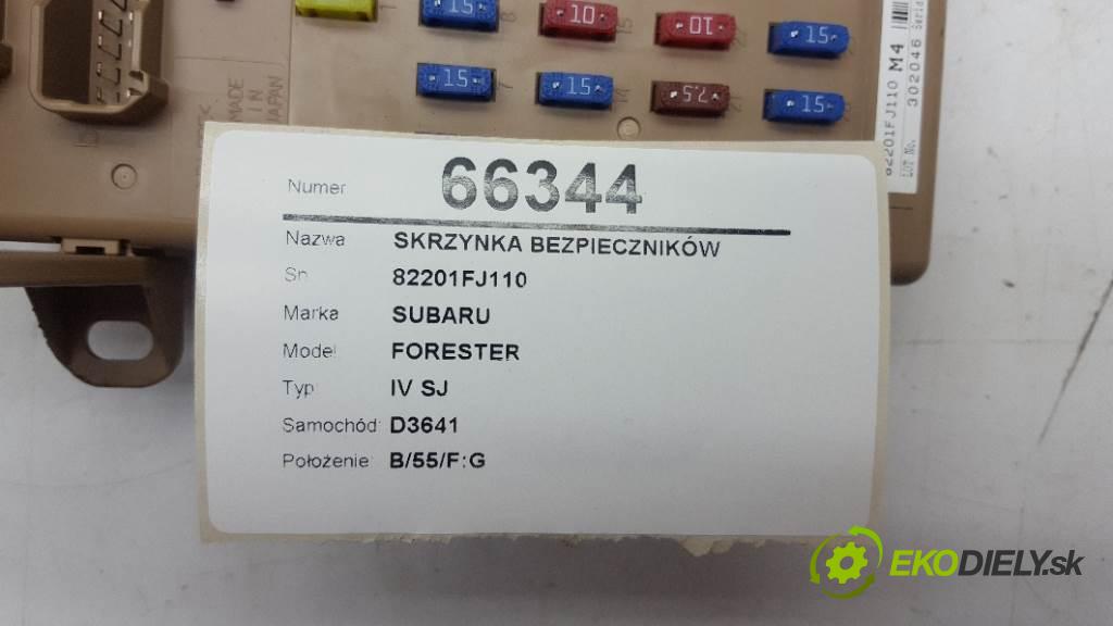 SUBARU FORESTER IV SJ 2013 108kW IV SJ 1998 skříňka poistková 82201FJ110 (Pojistkové skříňky)