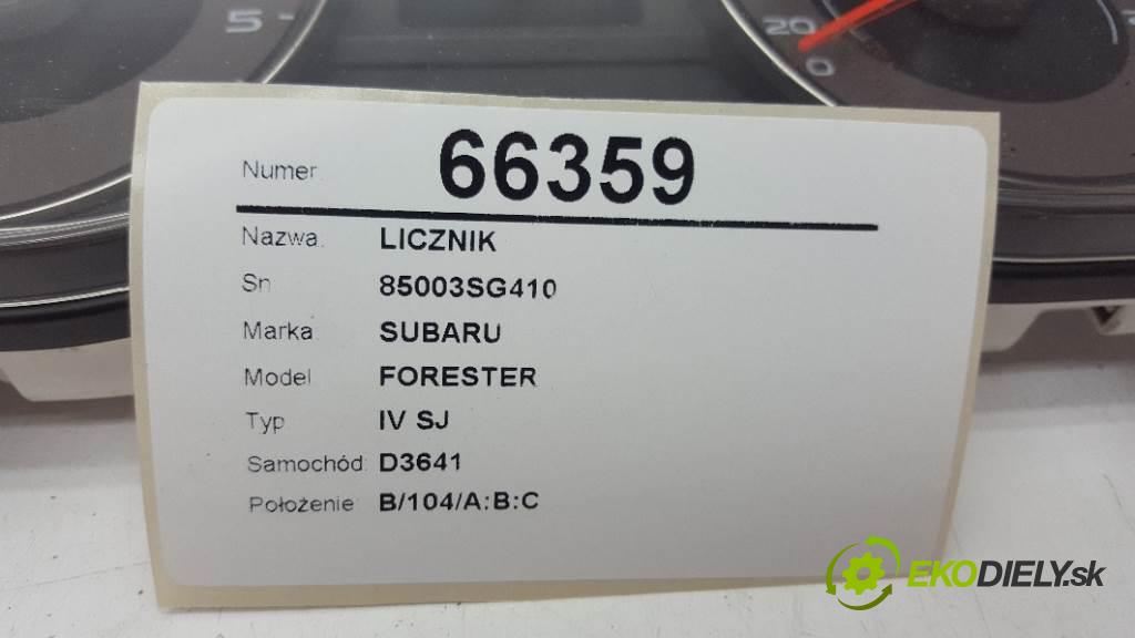 SUBARU FORESTER IV SJ 2013 108kW IV SJ 1998 Prístrojovka 85003SG410 (Prístrojové dosky, displeje)