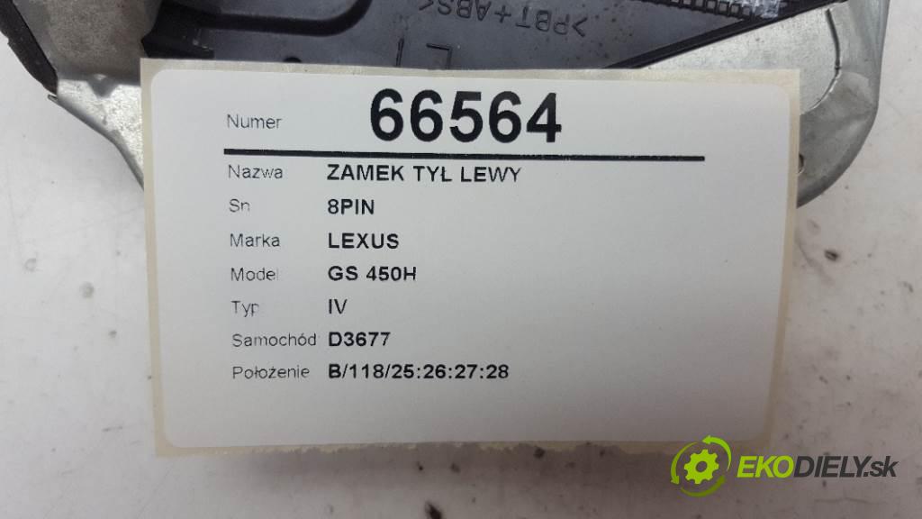 LEXUS GS 450H IV 2012 215kW IV 3456 zámok zadní část levý 8PIN