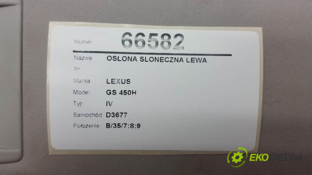 LEXUS GS 450H IV 2012 215kW IV 3456 Clona SLUNNÝ: ľavá strana