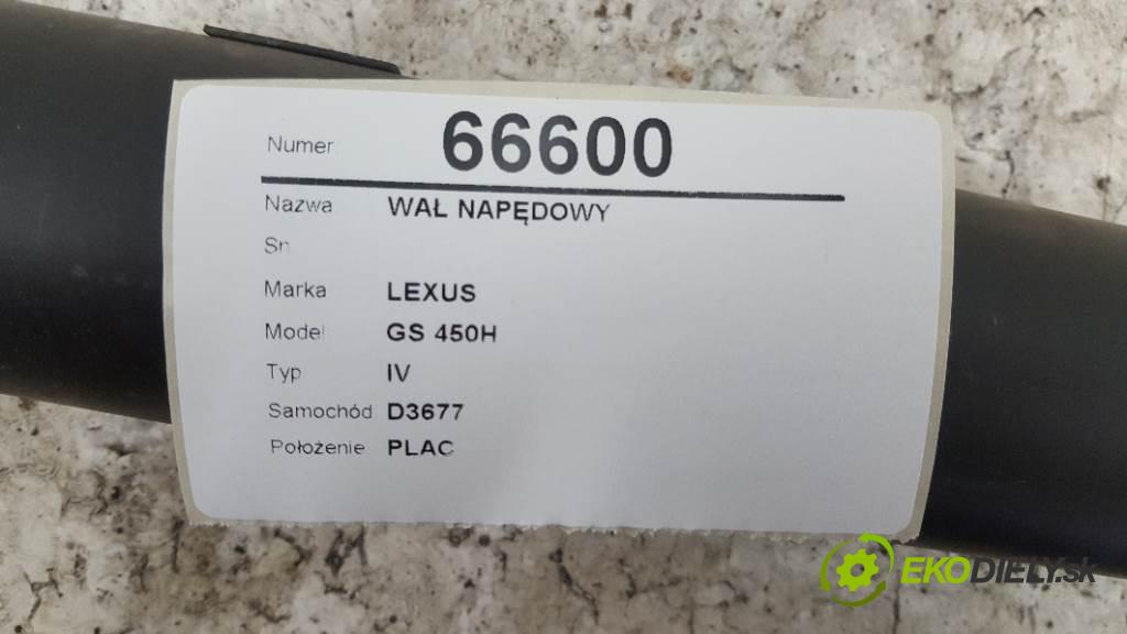 LEXUS GS 450H IV 2012 215kW IV 3456 Kardaň, hriadeľ hnací  (Kardaňové hriadele)