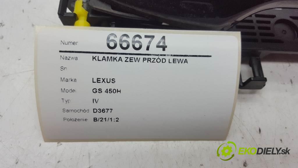 LEXUS GS 450H IV 2012 215kW IV 3456 Kľučka vonkajšia predný ľavá strana