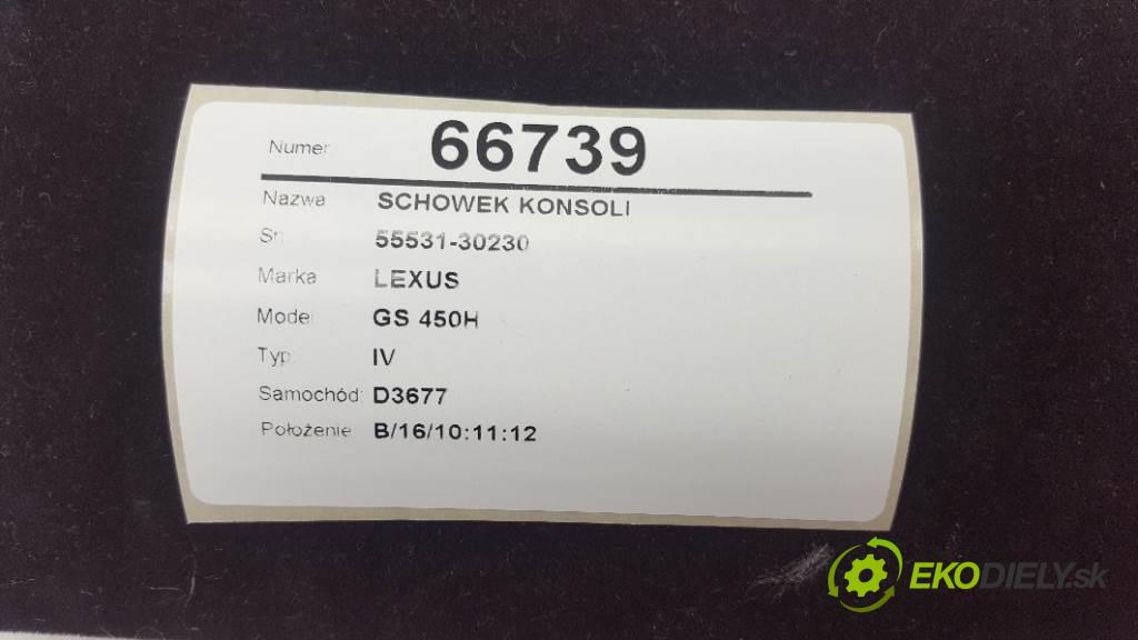 LEXUS GS 450H IV 2012 215kW IV 3456 Priehradka, kastlík prístrojovky 55531-30230