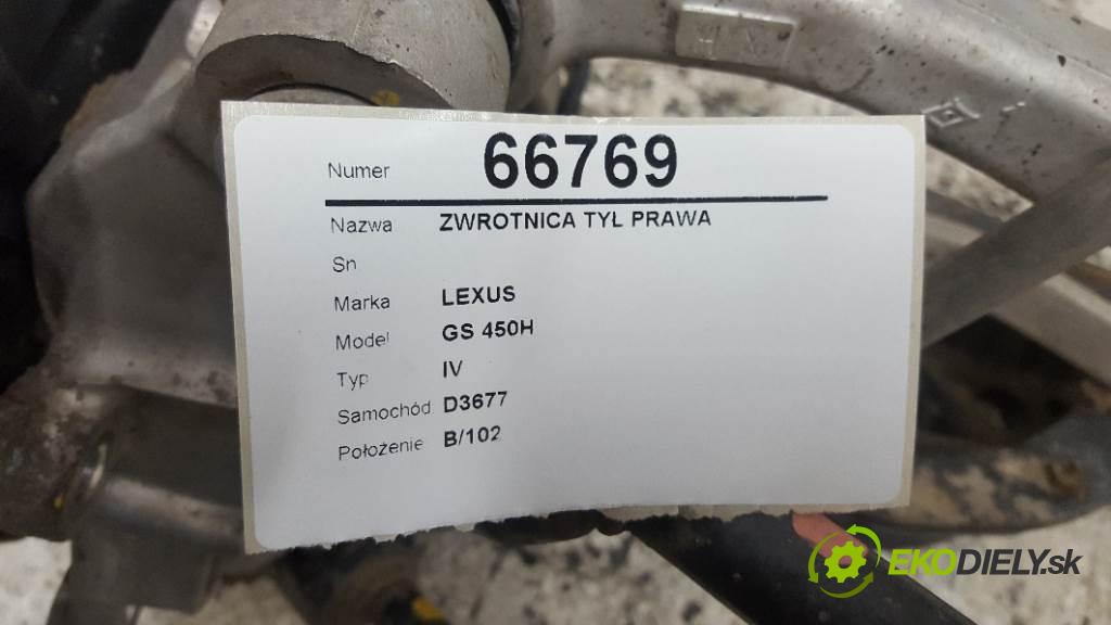 LEXUS GS 450H IV 2012 215kW IV 3456 náboj zad pravá