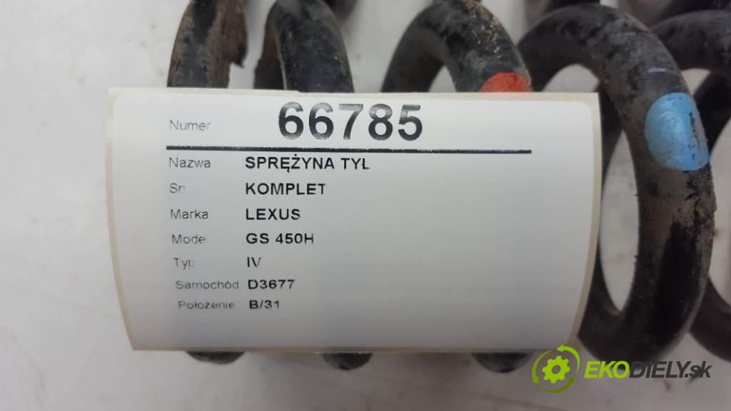 LEXUS GS 450H IV 2012 215kW IV 3456 Pružina zad KOMPLET  (Ostatné)