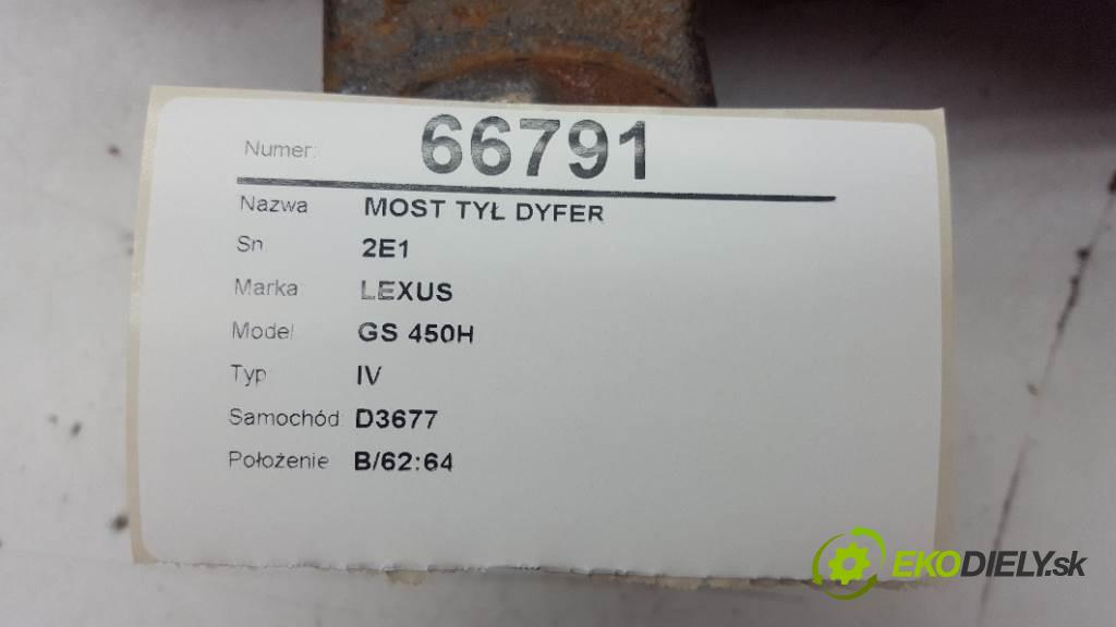 LEXUS GS 450H IV 2012 215kW IV 3456 Most zad ,diferenciál 2E1  (Zadné)
