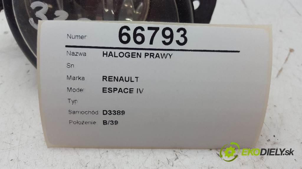 RENAULT ESPACE IV   2004 150 kW   2188 hmlové svetlo, hmlovka pravý