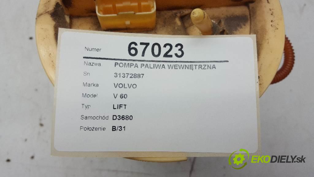 VOLVO V 60 LIFT 2015 223KW LIFT 2953 Pumpa paliva vnútorná 31372887 (Palivové pumpy, čerpadlá, plaváky)
