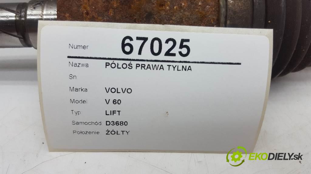 VOLVO V 60 LIFT 2015 223KW LIFT 2953 Poloos pravá zadná  (Ostatné)