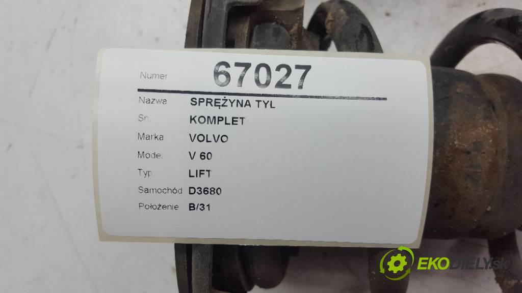 VOLVO V 60 LIFT 2015 223KW LIFT 2953 Pružina zad KOMPLET  (Ostatné)