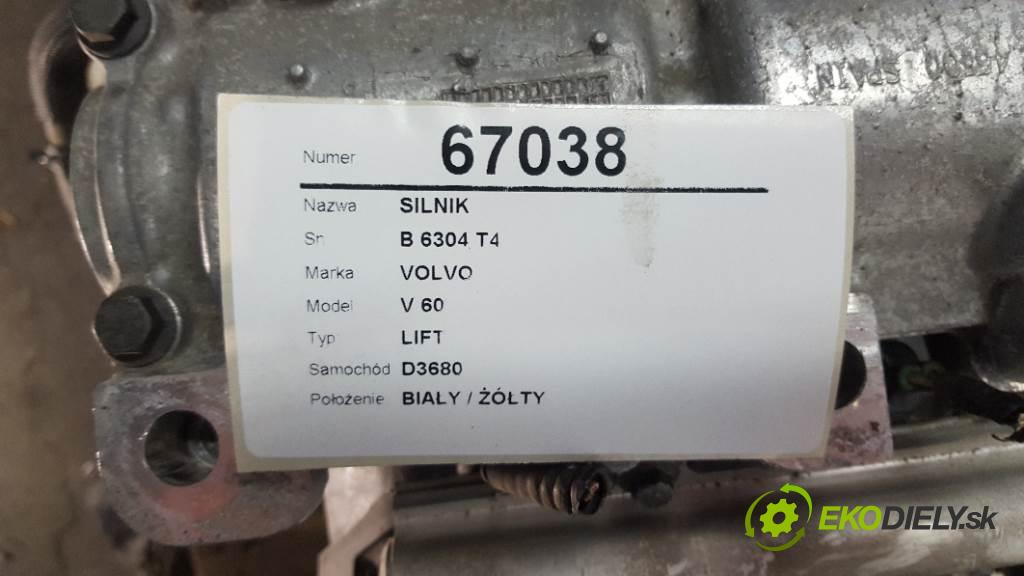 VOLVO V 60 LIFT 2015 223KW LIFT 2953 motor B 6304 T4 (Motory (kompletní))