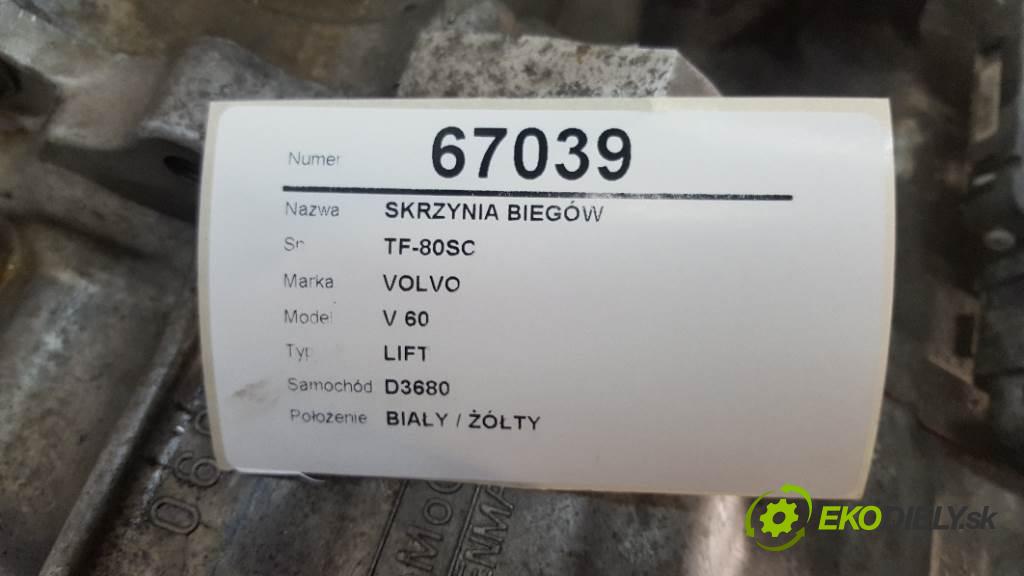 VOLVO V 60 LIFT 2015 223KW LIFT 2953 převodovka TF-80SC (Převodovky)