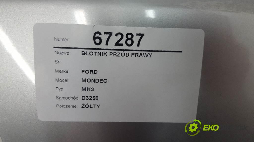 FORD MONDEO MK3 2002 90 kW MK3 1998 blatník přední část pravý