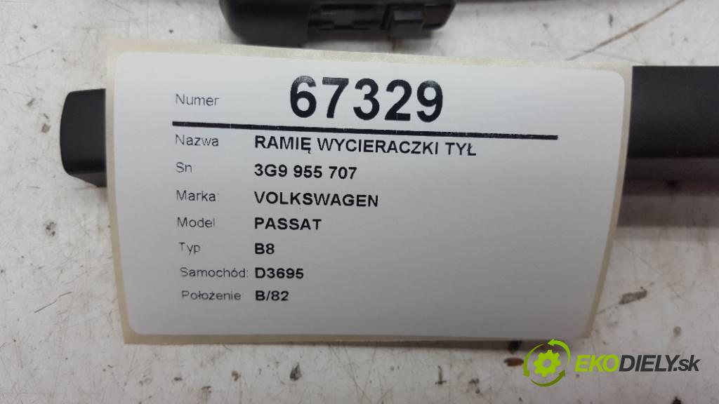 VOLKSWAGEN PASSAT B8 2017 110kW B8 1968 Rameno stierače zad 3G9 955 707