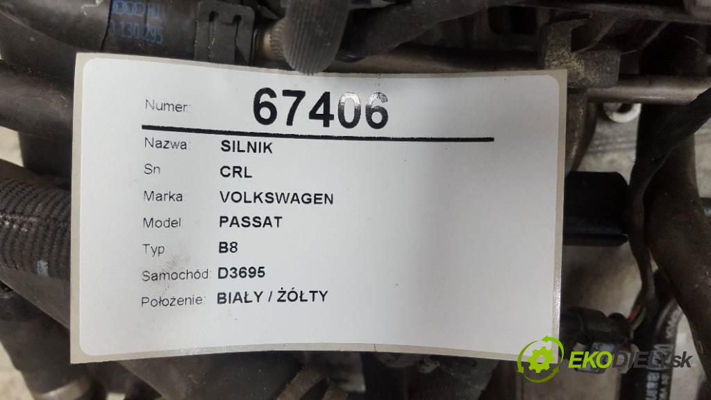 VOLKSWAGEN PASSAT B8 2017 110kW B8 1968 motor CRL (Motory (kompletní))