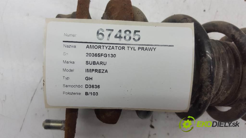 SUBARU IMPREZA GH 2009 110kW GH 1998 tlumič zadní část pravý 20365FG130