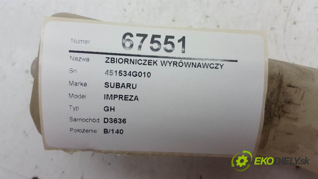 SUBARU IMPREZA GH 2009 110kW GH 1998 Nádržka vyrovnávacia 451534G010