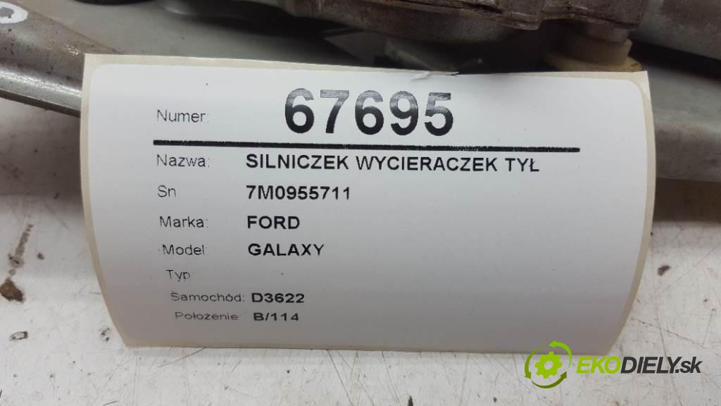 FORD GALAXY  1999 81kW   1896 motorek stěračů zadní část 7M0955711