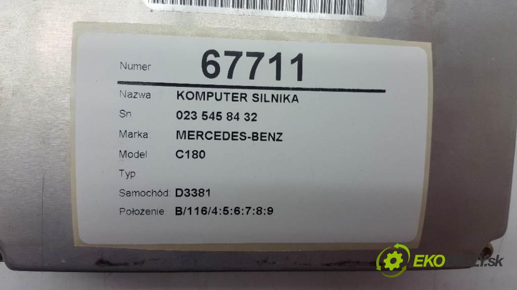 MERCEDES-BENZ C180   1998 122 kW   1799 riadiaca jednotka Motor 023 545 84 32 (Riadiace jednotky)
