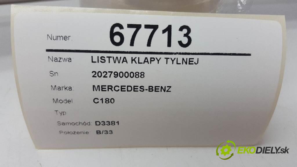 MERCEDES-BENZ C180   1998 122 kW   1799 Lišta dverí zad 2027900088 (Lišty)