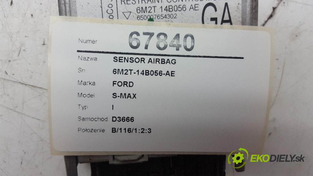 FORD S-MAX I 2009 129 kW I 2179 senzor airbag 6M2T-14B056-AE (Snímače)