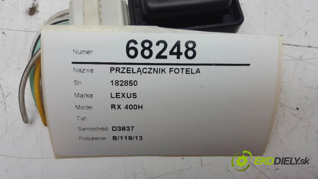 LEXUS RX 400H  2007 155kW   3311 Prepínač sedačky 182850