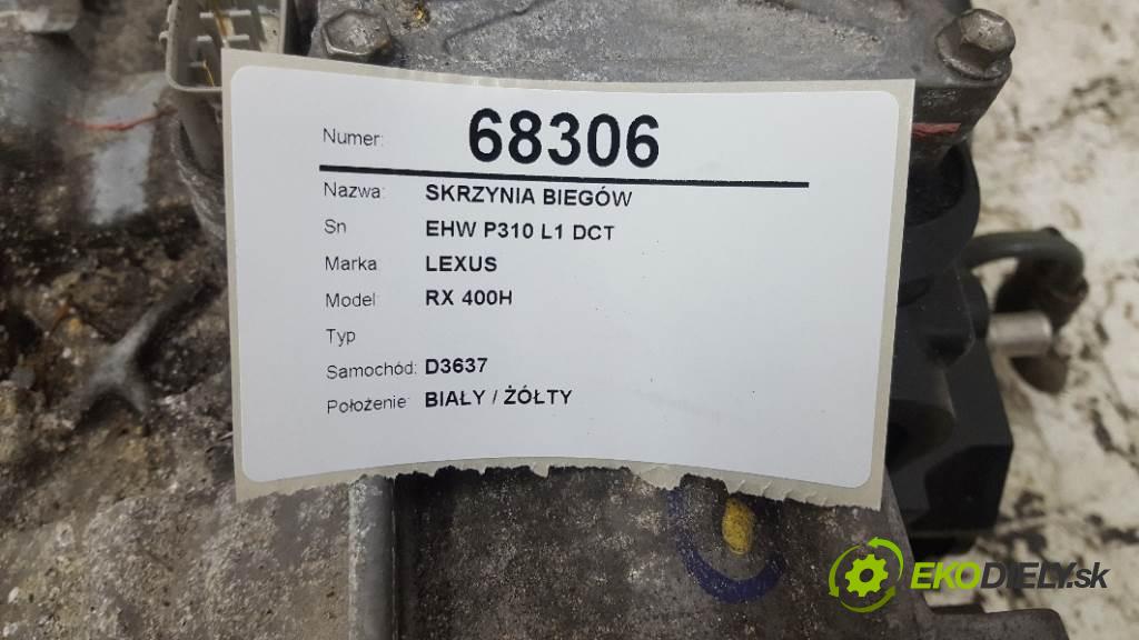 LEXUS RX 400H  2007 155kW   3311 Prevodovka EHW P310 L1 DCT (Prevodovky)