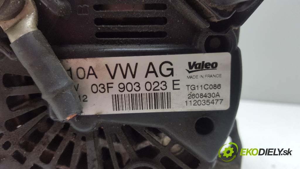 SKODA FABIA II 2012 63kW II 1197 Alternátor 03F903023E (Alternátory)