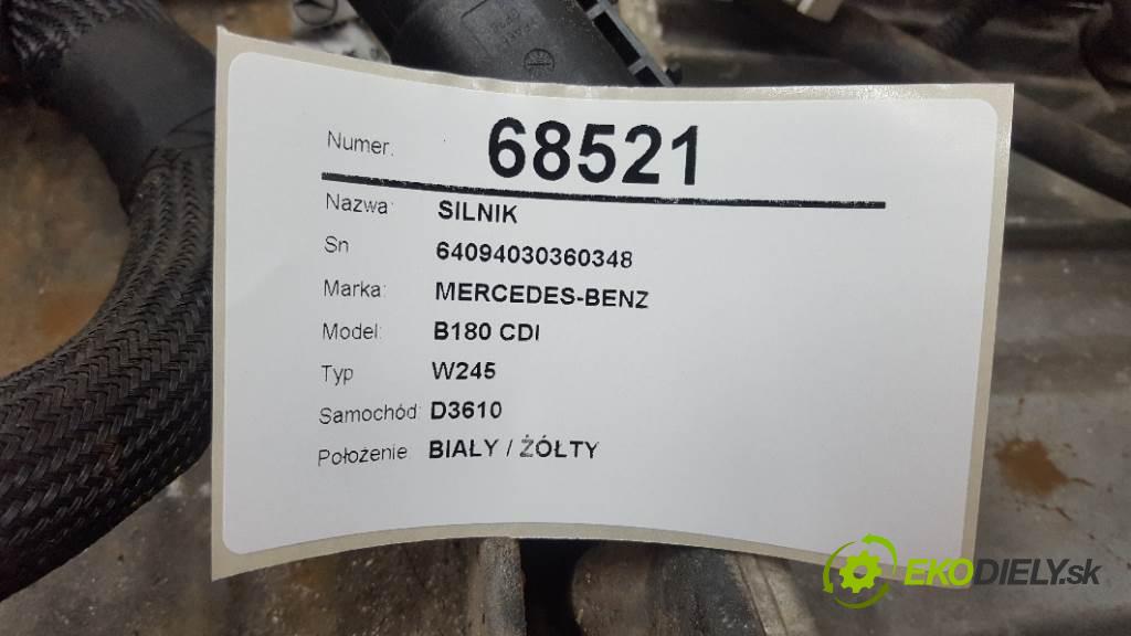 MERCEDES-BENZ B180 CDI W245 2007 80kW W245 1992 Motor 64094030360348 (Motory (kompletné))