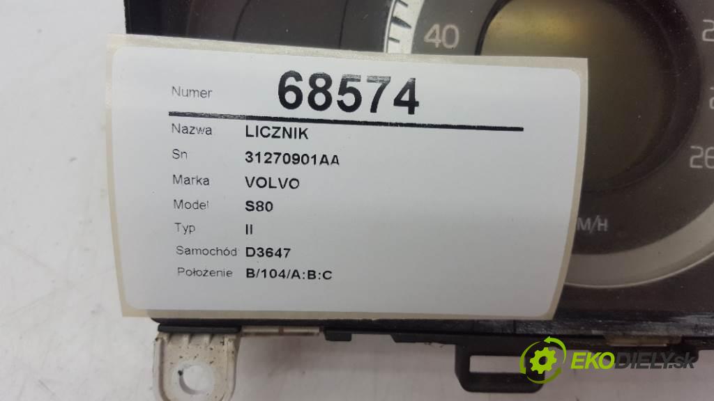 VOLVO S80 II 2009 151 KW II 2400 Prístrojovka 31270901AA (Prístrojové dosky, displeje)