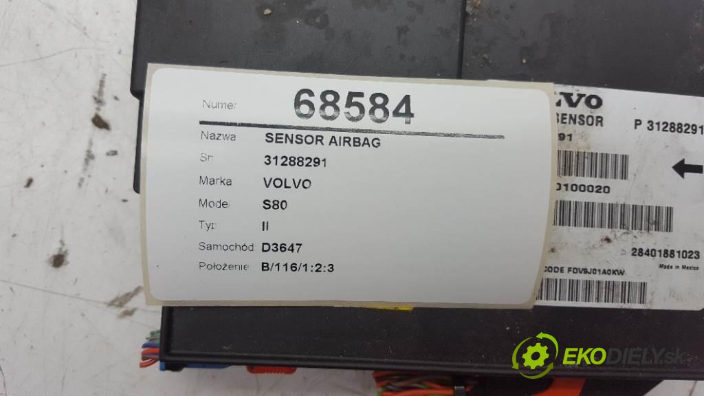 VOLVO S80 II 2009 151 KW II 2400 senzor airbag 31288291 (Snímače)