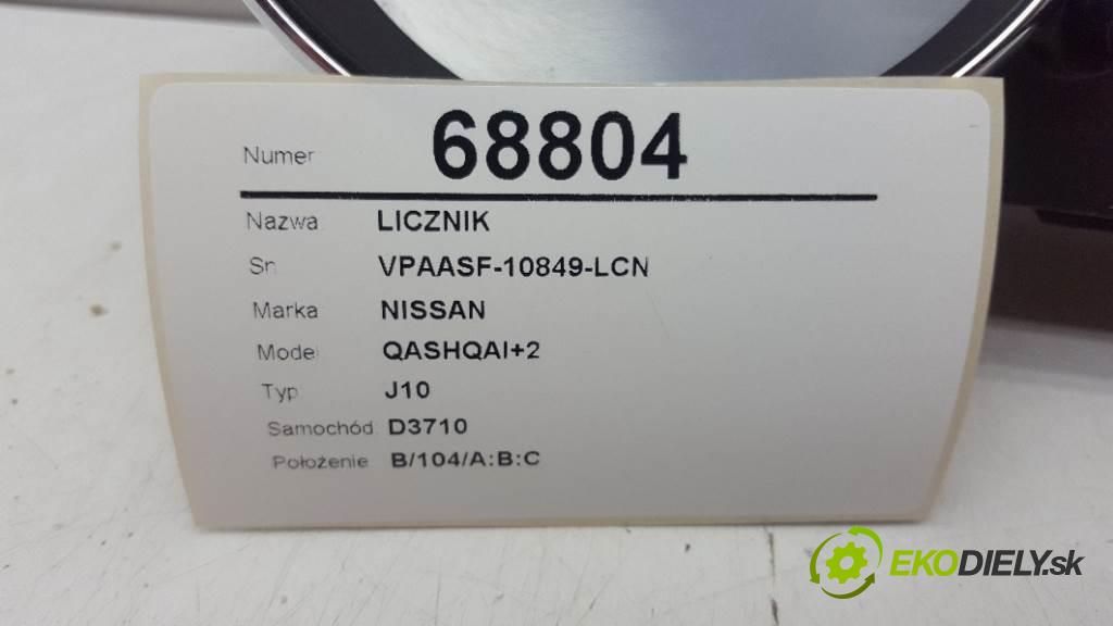 NISSAN QASHQAI+2 J10 2012 110kW J10 1995 Prístrojovka VPAASF-10849-LCN (Prístrojové dosky, displeje)