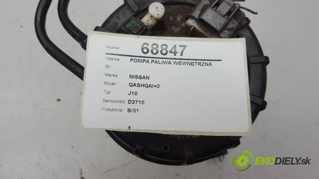 NISSAN QASHQAI+2 J10 2012 110kW J10 1995 Pumpa paliva vnútorná  (Palivové pumpy, čerpadlá, plaváky)