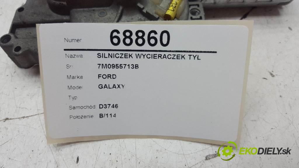 FORD GALAXY  1999 81kW    1896 motorek stěračů zadní část 7M0955713B