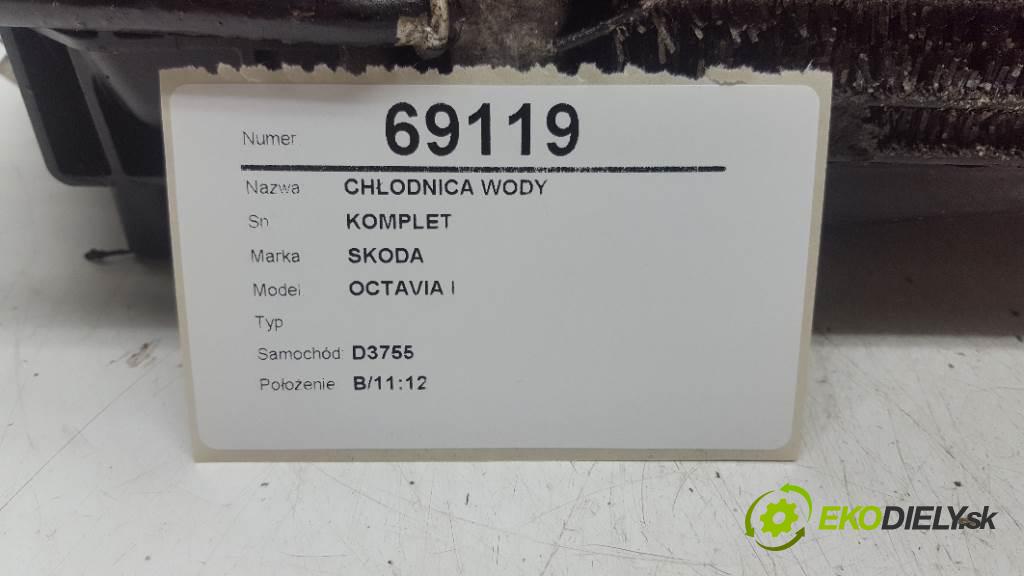 SKODA OCTAVIA I  2010 77kW    1598 Chladič vody KOMPLET (Chladiče vody)