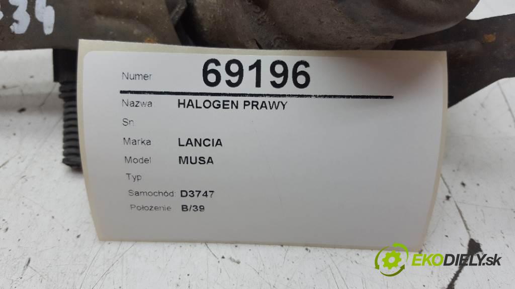 LANCIA MUSA  2006 66kW   1248 hmlové svetlo, hmlovka pravý
