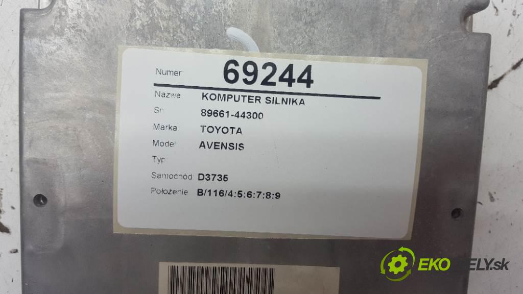 TOYOTA AVENSIS  2001 85kW   1995 riadiaca jednotka Motor 89661-44300 (Riadiace jednotky)