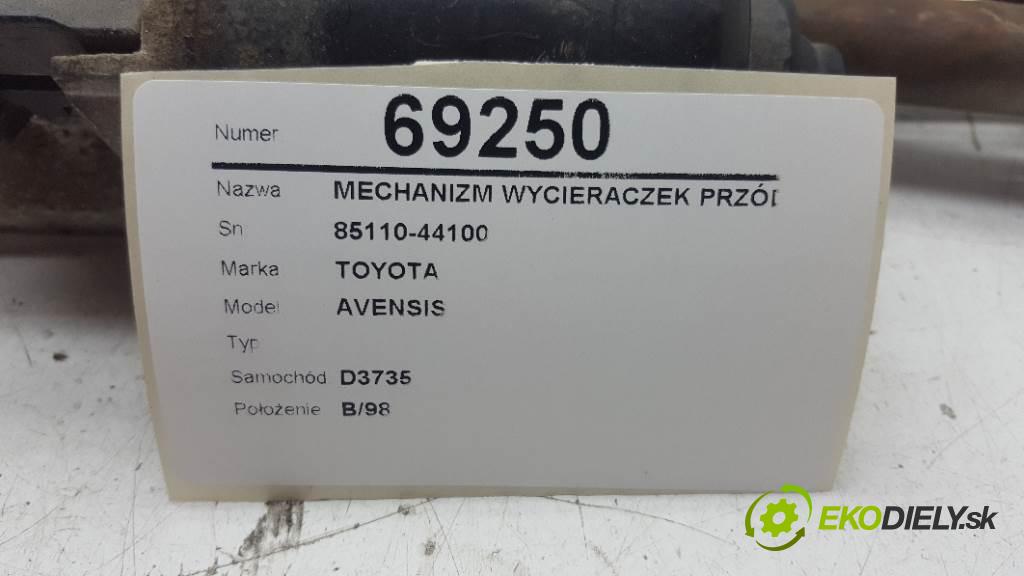 TOYOTA AVENSIS  2001 85kW   1995 Mechanizmus stieračov predný 85110-44100 (Motorčeky stieračov predné)