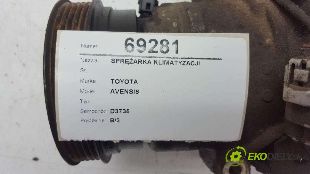 TOYOTA AVENSIS  2001 85kW   1995 kompresor klimatizace  (Kompresory)