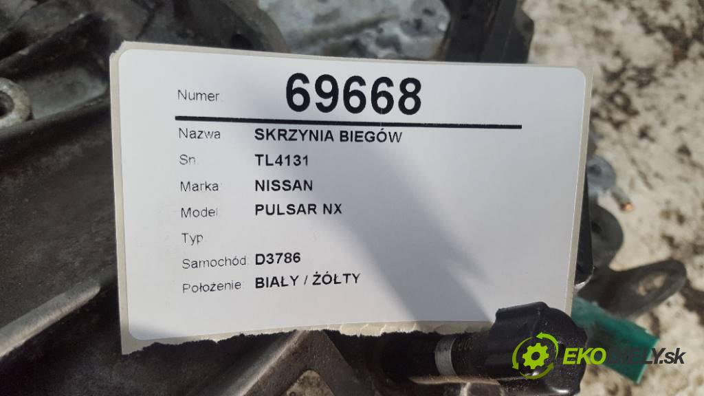 NISSAN PULSAR NX   2017 85kW   1197 Prevodovka TL4131 (Prevodovky)