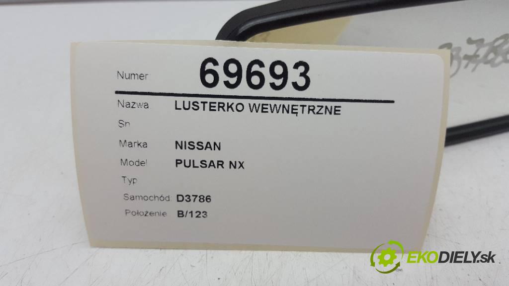 NISSAN PULSAR NX   2017 85kW   1197 Spätné zrkadlo vnútorné  (Spätné zrkadlá vnútorné)