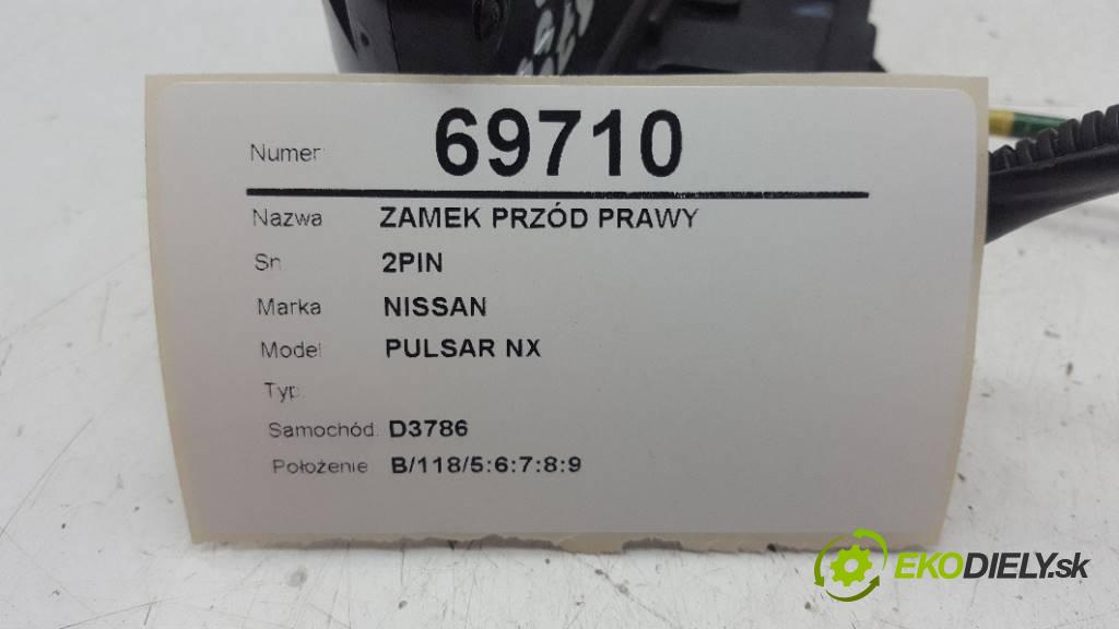 NISSAN PULSAR NX   2017 85kW   1197 zámok přední část pravý 2PIN