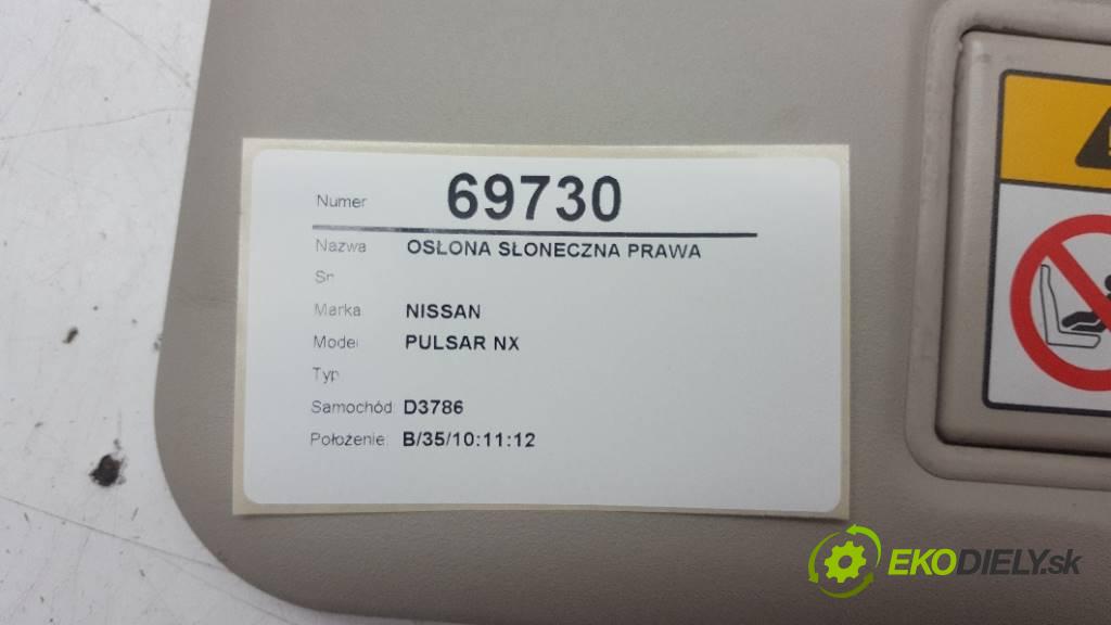 NISSAN PULSAR NX   2017 85kW   1197 Clona SLUNNÝ: pravá