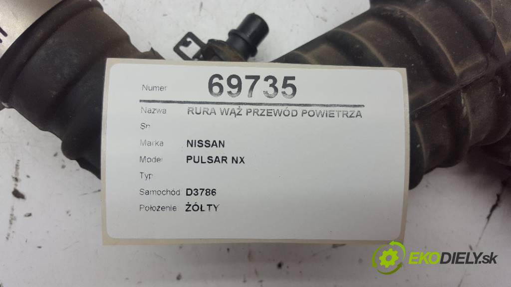 NISSAN PULSAR NX   2017 85kW   1197 Rúra hadice trubka vzduchu  (Hadice chlazení vzduchu)