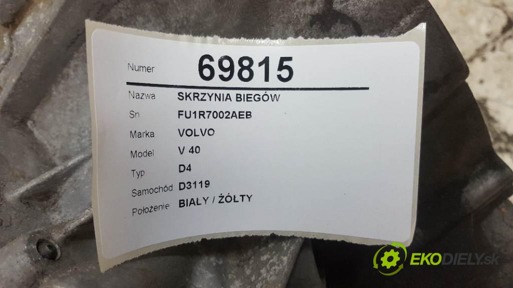 VOLVO V 40 D4 2014 190 kW D4 1969 Prevodovka FU1R7002AEB (Prevodovky)