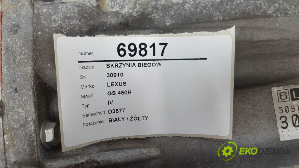 LEXUS GS 450H IV 2012 215kW IV 3456 Prevodovka 30910 (Prevodovky)
