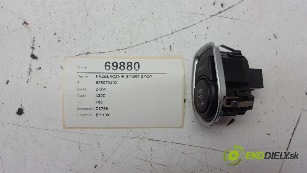 BMW 420D F36 2017 140kW F36 1995 Prepínač Start brzdových svetiel 925073403 (Prepínače, spínače, tlačidlá a ovládače kúrenia)