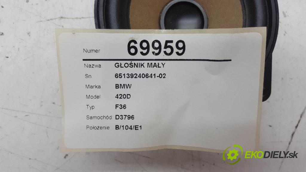 BMW 420D F36 2017 140kW F36 1995 reproduktor MALÝ: 65139240641-02